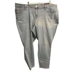 544 Women's Mid-Rise Comfort Casual Stretch Ankle Skinny Jeans Fit in Light Wash